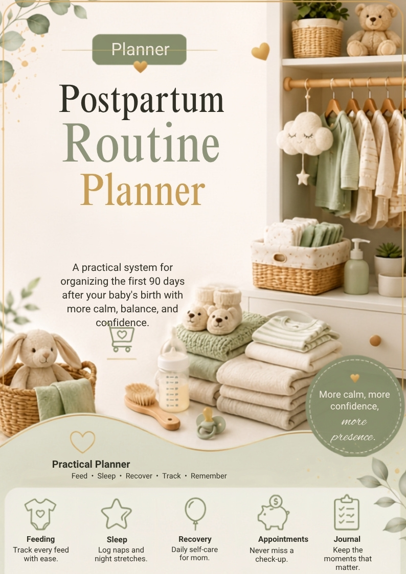 Cover of the Postpartum Routine Planner